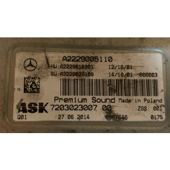 Amplificator Mercedes Benz A2229005110